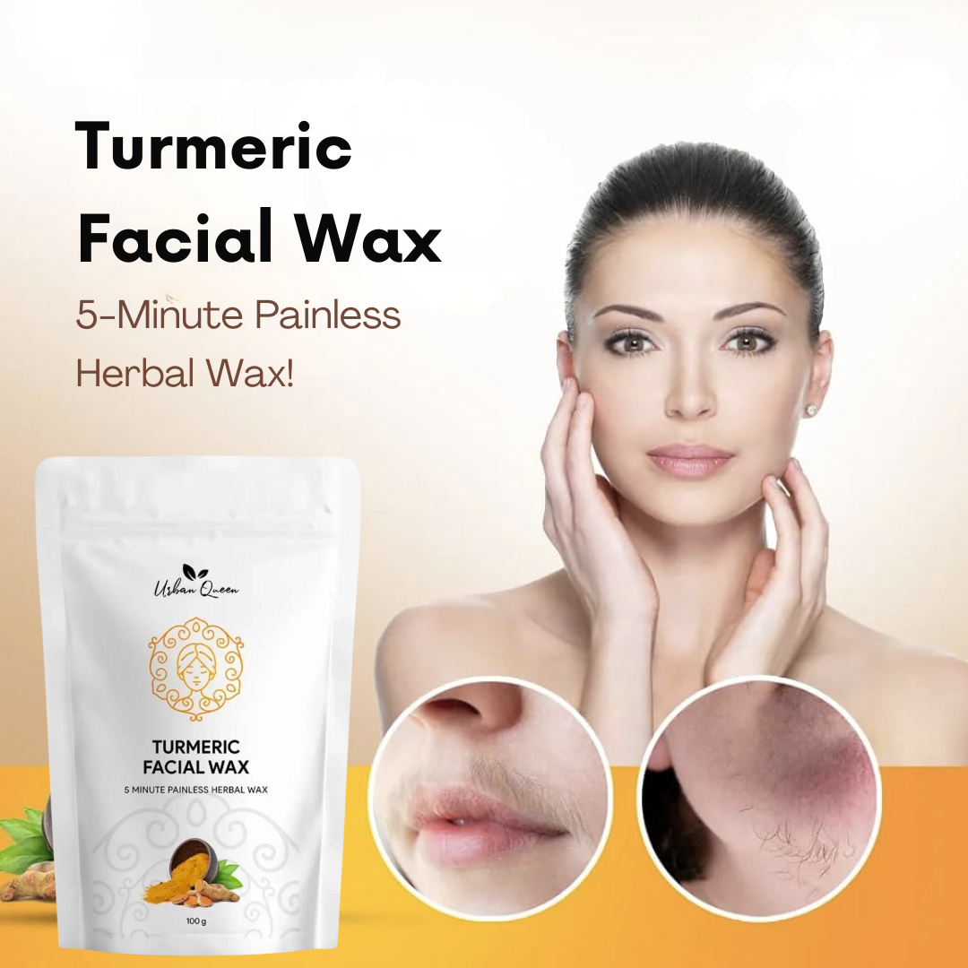 HERBAL TURMERIC FACIAL WAX - 5 MINUTES PAINLESS HERBAL WAX POWDER -100g 🔥 BUY 1 GET 1 FREE 🔥